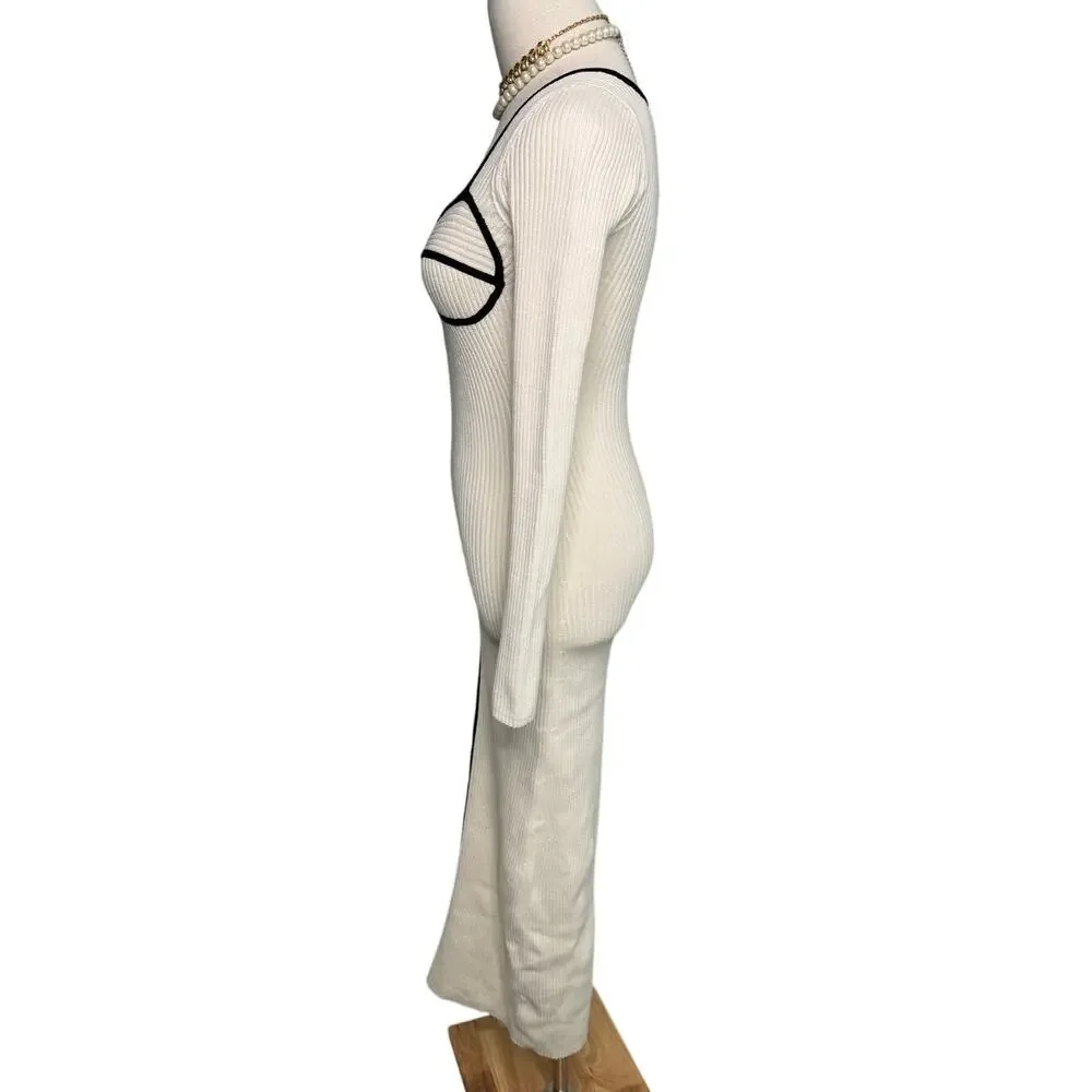 Mara Hoffman + Net Sustain Lucienne Ribbed Organic Cotton-blend Midi Dress XS - Picture 8 of 16
